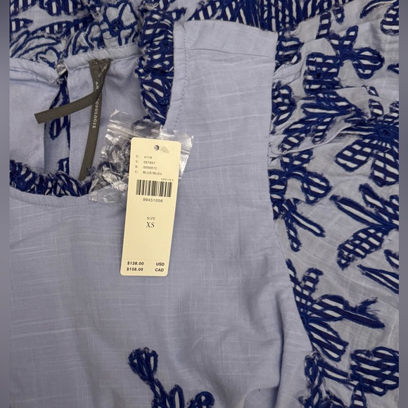 NWT Size XS - The Lainie High-Neck Cotton Lace Cutwork Blouse (NWT US$ 138) - Picture 8 of 16